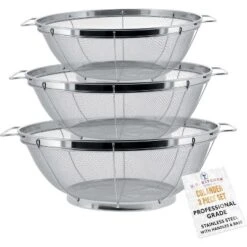 Stainless Steel Sieve, Strainers And Colanders For Kitchen 13 Stainless Steel Sieve, Strainers And Colanders For Kitchen -Target KitchenAid GUEST ccb6436b 097b 41d3 a116 4488e862d924