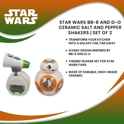 Seven20 Star Wars BB-8 And D-O Ceramic Salt And Pepper Shakers | Set Of 2 8 Seven20 Star Wars BB-8 And D-O Ceramic Salt And Pepper Shakers | Set Of 2 - Image 6