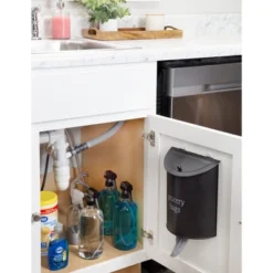 AuldHome Design Enamelware Grocery Bag Holder; Wall-Mounted Modern Farmhouse Style Plastic Bag Dispenser -Target KitchenAid GUEST cd3e2d11 7161 4d6f 96bc 6ba350bf4b85