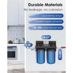 Waterdrop Whole House Water Filter System, Reduce Iron & Manganese, With Carbon And Sediment Filters, 5-Stage Filtration, 1" Inlet/Outlet 14 Waterdrop Whole House Water Filter System, Reduce Iron & Manganese, With Carbon And Sediment Filters, 5-Stage Filtration, 1" Inlet/Outlet -Target KitchenAid GUEST cd651955 62b4 42ba 935b 07a7fd91d5d3