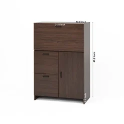 GlasFlength Kitchen Storage Farmhouse Kitchen Pantry Cabinet Freestanding Cupboard Accent Storage Cabinet For Kitchen, Brown, 31.49"*13.78"*47.2" -Target KitchenAid GUEST cd7a8811 8cdc 471a 839d 89f163fb106c