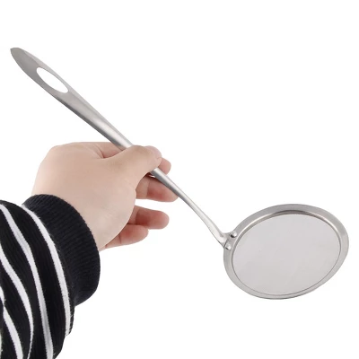 Unique Bargains Home Stainless Steel Oil Spice Flour Sediment Mesh Strainer Silver Tone 3.9 Dia 1 Pc 5 Unique Bargains Home Stainless Steel Oil Spice Flour Sediment Mesh Strainer Silver Tone 3.9 Dia 1 Pc - Image 3