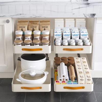 Pull Out Cabinet Organiser, Slide Out Under Sink Cabinet Organizer, Heavy Duty Sliding Shelf Slide Out Drawer 3 Pull Out Cabinet Organiser, Slide Out Under Sink Cabinet Organizer, Heavy Duty Sliding Shelf Slide Out Drawer