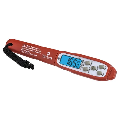 Taylor® Precision Products Waterproof Digital Thermometer In Red 3 Taylor® Precision Products Waterproof Digital Thermometer In Red