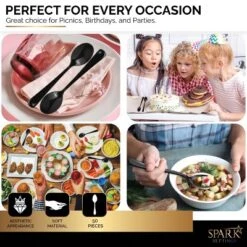 Plastic Spoons Disposable 50 Pack, Heavy Duty Plastic Silverware, Plastic Cutlery Ideal For Hot And Cold Food, Plastic Utensils - SparkSettings 14 Plastic Spoons Disposable 50 Pack, Heavy Duty Plastic Silverware, Plastic Cutlery Ideal For Hot And Cold Food, Plastic Utensils - SparkSettings -Target KitchenAid GUEST cddfb196 1fa4 4446 9303 e784d3a24bd6