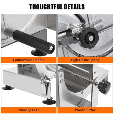 Commercial Vegetable Slicer Manual Potato Tomato Slicing Machine Onion Slicer Stainless Steel Vegetable Cutter Fruit Slicer 6 Commercial Vegetable Slicer Manual Potato Tomato Slicing Machine Onion Slicer Stainless Steel Vegetable Cutter Fruit Slicer - Image 4