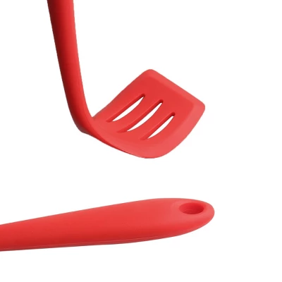 Unique Bargains Silicone Slotted Non Stick Heat Resistant Pancake Spatulas And Turners Red 1 Pc 5 Unique Bargains Silicone Slotted Non Stick Heat Resistant Pancake Spatulas And Turners Red 1 Pc - Image 3