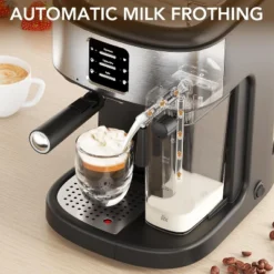 Kismile 20 Bar Espresso Machine, Cappuccino Machine With Automatic Milk Frother, Expresso Coffee Machine For Ground Coffee & Capsules -Target KitchenAid GUEST ce762378 538e 436b b58e f15993074a88