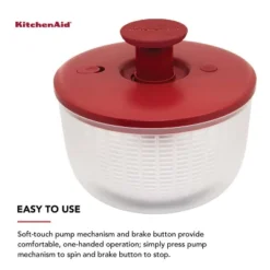 KitchenAid Salad Spinner: Large 7.43 Qt Red Plastic Lettuce Spinner, Hand Wash, 2-Piece Set 16 KitchenAid Salad Spinner: Large 7.43 Qt Red Plastic Lettuce Spinner, Hand Wash, 2-Piece Set -Target KitchenAid GUEST ce9a4a28 f4a5 4e19 bbbb 778ee9704226