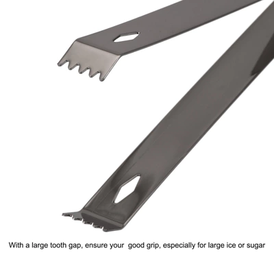 Unique Bargains Stainless Steel Well-polished Mini Ice Bucket Cube Sugar Ice Tongs 5 Unique Bargains Stainless Steel Well-polished Mini Ice Bucket Cube Sugar Ice Tongs - Image 3