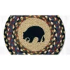 Earth Rugs Black Bear Round Trivet – Rustic Cabin Kitchen Hot Pad 10"x10" -Target KitchenAid GUEST cf02ad14 92be 4286 b8b8 cbfeaeb797b0