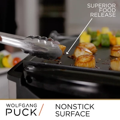 Wolfgang Puck XL Reversible Grill Griddle, Oversized Removable Cooking Plate, Nonstick Coating 4 Wolfgang Puck XL Reversible Grill Griddle, Oversized Removable Cooking Plate, Nonstick Coating - Image 2