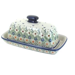 Blue Rose Polish Pottery M074 Manufaktura Butter DIsh -Target KitchenAid GUEST cf8733e9 5037 4cdb 9d10 d04bd798d470