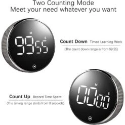 Link LED Modern Knob Rotation Kitchen Timer Large Display Timer Magnetic Back Great For Baking Classrooms Fitness Studying Easy For Kids & Seniors -Target KitchenAid GUEST cfd4aa49 24c5 490c 8ca7 ef2639b6e6e7