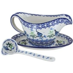 Blue Rose Polish Pottery 239-561 Ceramika Artystyczna Gravy Boat With Ladle 25 Blue Rose Polish Pottery 239-561 Ceramika Artystyczna Gravy Boat With Ladle -Target KitchenAid GUEST d006f84f a3b8 49fe a036 c99c2fc3bb29