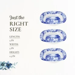 Spode Blue Italian Dip Bowl Set Of 3 - 5-Inch Porcelain Bowls With Oriental Design, Dishwasher & Microwave Safe Tableware -Target KitchenAid GUEST d05a267c 1d6d 4d55 8ff5 534549d89a12