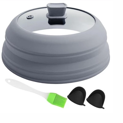 Itopfox Microwave Splatter Cover With Collapsible Design, Silicone Handle, And Steam Vent Hole For Safe And Even Cooking 10 Itopfox Microwave Splatter Cover With Collapsible Design, Silicone Handle, And Steam Vent Hole For Safe And Even Cooking - Image 8