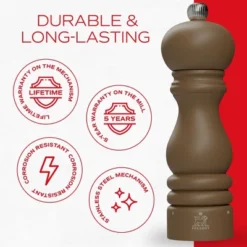 Peugeot Paris U'Select 7-inch Salt Mill - Manual Rock Salt Mill With Adjustable Precision Grinding, Stainless Steel & Beechwood - (Mocha) -Target KitchenAid GUEST d123d7fc 85a5 483c bdc5 862404778ece