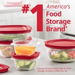Rubbermaid 28pc Easy Store Rectangle Square Food Storage Container Set Red -Target KitchenAid GUEST d165bea1 5889 4a20 b5ea baa65a393284