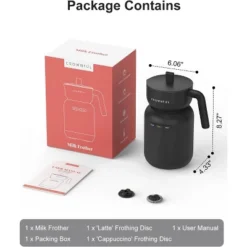 CROWNFUL Milk Frother And Steamer (Black) -Target KitchenAid GUEST d1917734 6d7d 4f4a 8185 6f94be908dcc