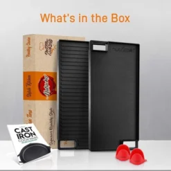 NutriChef 18'' Reversible Cast Iron Grill Pan - Flat & Grilled Cooking NCCIRG59 -Target KitchenAid GUEST d1c3eba2 04ec 4a7d b951 379be59dedb0