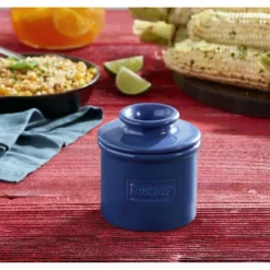 Butter Bell® Crock – Café Retro Royal Blue Ceramic Butter Keeper, Glossy Vintage-Style Butter Dish For Spreadable Butter -Target KitchenAid GUEST d26979f3 ac26 4c52 92bf 956ee0a70c0f