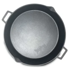 Bayou Classic 16 Inch Oven Safe Cast Iron Skillet Cooking Pot