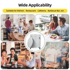 Grease Bucket, 10 Gallon Heavy Duty Fryer Oil Container - Lid/Lock Clips/Wheels, Food Grade Anti-Rust (Kitchen/Food Truck) -Target KitchenAid GUEST d2ca3986 d2d9 4a02 8e8d 75a559e7a825