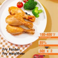 WHALL Dual Basket Digital Air Fryer Oven With View Windows, 10 Qt Baskets, 1800W -Target KitchenAid GUEST d2d64878 1cd7 4327 9541 3bf10308291d