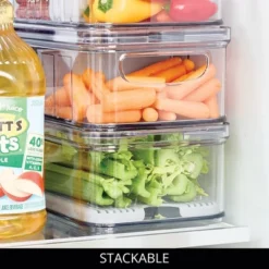 IDesign Set Of 6 Fridge Produce Bins With Drainage Tray - Clear/Gray 13 IDesign Set Of 6 Fridge Produce Bins With Drainage Tray - Clear/Gray -Target KitchenAid GUEST d2f5b358 5c3e 41da 8ab0 f6640a3f95be