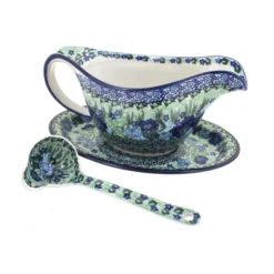 Blue Rose Polish Pottery 239-561 Ceramika Artystyczna Gravy Boat With Ladle 29 Blue Rose Polish Pottery 239-561 Ceramika Artystyczna Gravy Boat With Ladle -Target KitchenAid GUEST d3402580 acde 44cc b2bf 3f3849bb3095