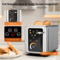 WHALL Toaster 2 Slice, Touch Screen Toasters, Smart Bread Toaster, Stainless Steel Compact Toaster, Wide Slots Toaster Bagel Toaster 16 WHALL Toaster 2 Slice, Touch Screen Toasters, Smart Bread Toaster, Stainless Steel Compact Toaster, Wide Slots Toaster Bagel Toaster -Target KitchenAid GUEST d34870a6 1742 4625 830a afe57e535404 1