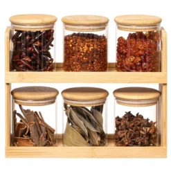 Basicwise Bamboo Spice Rack & Pantry Organizer Witj Glass Jars – Perfect For Countertop Storage In Kitchens To Keep Containers Neatly Displayed 28 Basicwise Bamboo Spice Rack & Pantry Organizer Witj Glass Jars – Perfect For Countertop Storage In Kitchens To Keep Containers Neatly Displayed -Target KitchenAid GUEST d3c5283c 9eb6 41e6 ae8e 4142c0e93807