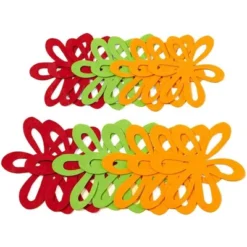 MSR Imports Flower Shaped Felt Pan Separators - Green, Red, Orange - Set Of 14 14 Pieces -Target KitchenAid GUEST d48eb8c9 0178 4b46 89c9 07903367158a