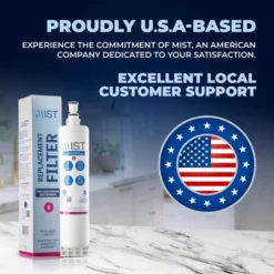 Mist 4396508 & EDR5RXD1 Water Filter Replacement Compatible Whirlpool Models: 4396508 4396510 2pk -Target KitchenAid GUEST d4acfbde a71b 46ba be60 bf950498819b