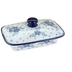 Blue Rose Polish Pottery 294 Ceramika Artystyczna Butter Dish -Target KitchenAid GUEST d4c666d0 c76f 453e af2c ac82b61eab01