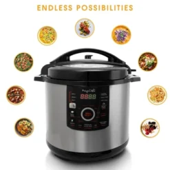 Megachef 12 Quart Steel Digital Pressure Cooker With 15 Presets And Glass Lid: Stainless Steel, 1600W, Dishwasher-Safe 19 Megachef 12 Quart Steel Digital Pressure Cooker With 15 Presets And Glass Lid: Stainless Steel, 1600W, Dishwasher-Safe -Target KitchenAid GUEST d587b398 1e44 4286 b9c7 714c1cc8a5d6