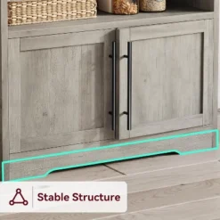 Acekool Bakers Rack With Storage Cabinet, Power Outlets, Thick Tabletop, Kitchen Pantry Hutch, 62.99" -Target KitchenAid GUEST d5a0a707 efe3 475f 8503 6bbcb40f7818