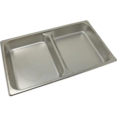 Winco SPFD2 Stainless Steel Divided 2-1/2-Inch Deep Steam Table Food Pan, Full Size 20.75" X 12.75" X 2.5" 3 Winco SPFD2 Stainless Steel Divided 2-1/2-Inch Deep Steam Table Food Pan, Full Size 20.75" X 12.75" X 2.5"