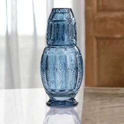 Elle Décor Vintage Night Bedside 33 Oz. Water Carafe With Tumbler, 2-Piece Set, Elegant Pitcher And Matching Drinking Glass Doubles As Lid -Target KitchenAid GUEST d65d6dad 9b61 4954 a0e1 dc716322fe8b