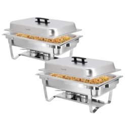 MegaChef 9.5 Quart Foldable Stainless Steel Professional Chafing Dish/Food Warmer/Buffet Server Serving Trays, Set Of 2 19 MegaChef 9.5 Quart Foldable Stainless Steel Professional Chafing Dish/Food Warmer/Buffet Server Serving Trays, Set Of 2 -Target KitchenAid GUEST d65ec405 9c24 4e44 92ae 00043eb0afeb