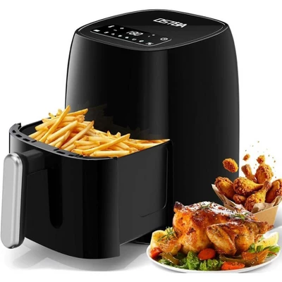 OSTBA Air Fryer With 3D Rapid Air Circulation, Digital Touch Screen, Adjustable Temp & Time, Dishwasher Safe, Oil-Free Healthy Cooking, 4.5 QT 9 OSTBA Air Fryer With 3D Rapid Air Circulation, Digital Touch Screen, Adjustable Temp & Time, Dishwasher Safe, Oil-Free Healthy Cooking, 4.5 QT - Image 7