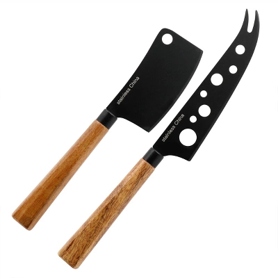 Gibson Elite 3 Piece Acacia Wood Charcuterie Serving Board And Cheese Knife Set In Brown 4 Gibson Elite 3 Piece Acacia Wood Charcuterie Serving Board And Cheese Knife Set In Brown - Image 2