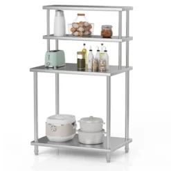 Kitchen Prep Shelf, Stainless Steel Work Table With Overshelves, Commercial Heavy Duty Table With Adjustable Undershelf For Home Restaurant Warehouse -Target KitchenAid GUEST d7bcd663 2b8d 4e56 a015 784cedf0d5d6