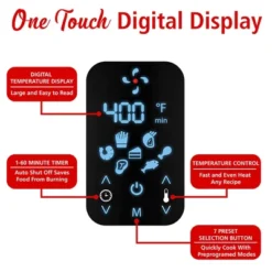 Brentwood Small 1400 Watt 4 Quart Electric Digital Air Fryer With Temperature Control In Black -Target KitchenAid GUEST d82b0b4f 484b 4260 9d40 ab1f5aa8a803