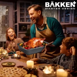 BAKKEN Nonstick Turkey Roasting Pan With Rack – 17 X 13 Inch, Large Heavy-Duty Carbon Steel Roasting Pan, Oven Safe Up To 450°F, Gray Marble 16 BAKKEN Nonstick Turkey Roasting Pan With Rack – 17 X 13 Inch, Large Heavy-Duty Carbon Steel Roasting Pan, Oven Safe Up To 450°F, Gray Marble -Target KitchenAid GUEST d83e75f7 e316 4c3c 99ba 26d3a12cbd8b