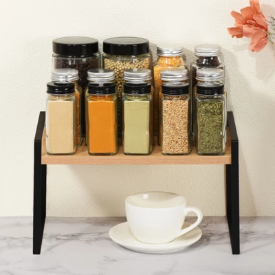 Unique Bargains Stackable Kitchen Spice Racks Countertop Organizer Shelves 1 Pc 4 Unique Bargains Stackable Kitchen Spice Racks Countertop Organizer Shelves 1 Pc - Image 2