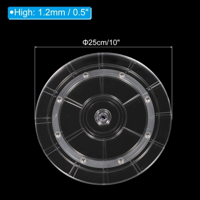 Unique Bargains High-Strength Plastic 360-Degree Durable Multi-use Rotating Swivel Stand With Steel Ball Bearings Clear 3 Unique Bargains High-Strength Plastic 360-Degree Durable Multi-use Rotating Swivel Stand With Steel Ball Bearings Clear