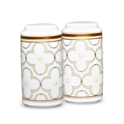 Noritake Trefolio Gold Salt & Pepper Shakers 5 Noritake Trefolio Gold Salt & Pepper Shakers - Image 3
