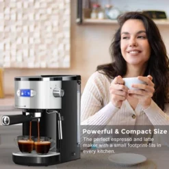 Kismile 20 Bar Espresso Machine Semi-Automatic, Professional Coffee Maker With Milk Frother Steam Wand & 45OZ Removable Water Tank -Target KitchenAid GUEST d87c8ec7 2df2 48d6 a4e1 8a96cc37132b